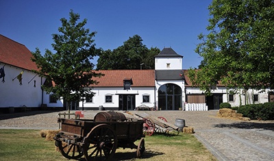 Memorial Waterloo 1815 and the mont-saint-jean farmhouse