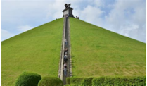 Memorial 1815 and the monuments of the Sunken road